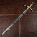 The Valkyrie's Honor: Damascus Steel Hand-Forged Sword