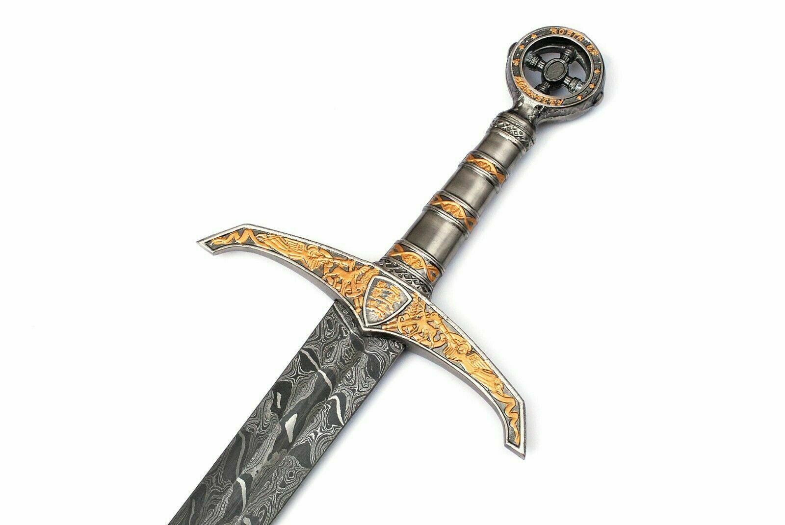 The Valkyrie's Honor: Damascus Steel Hand-Forged Sword