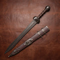 The Praetorian Eclipse: Silver Stainless Steel Roman Gladius Sword