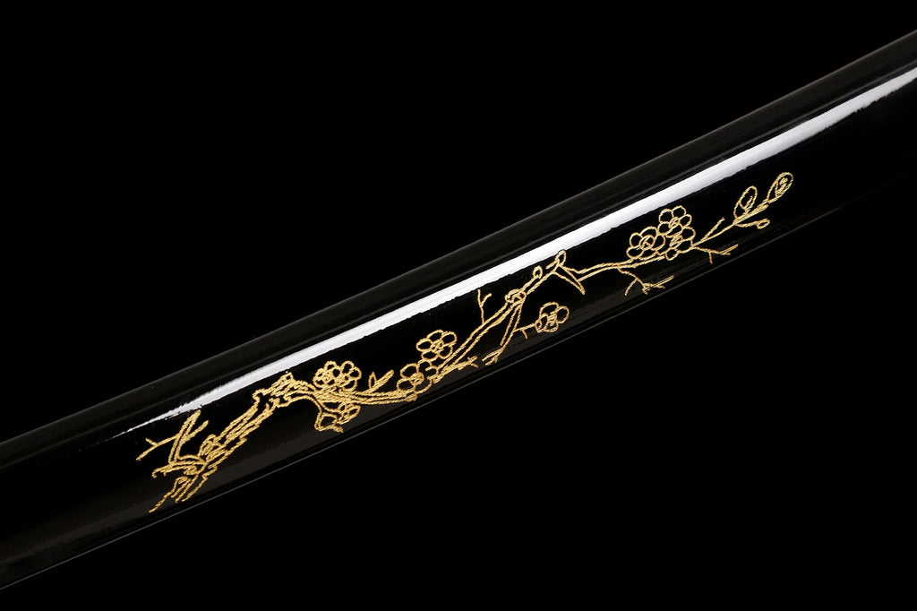 The Crimson Blossom: Clay-Tempered Choji Hamon Samurai Katana