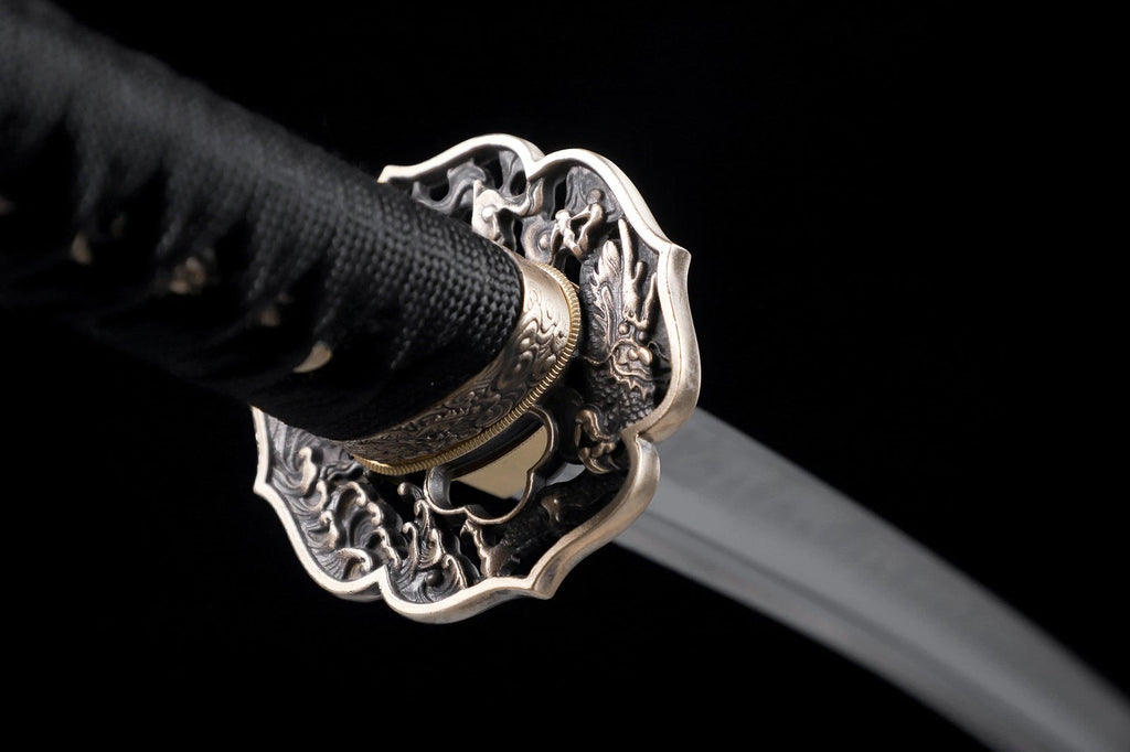 The Imperial Sentinel: Clay-Tempered with Brass Tsuba Samurai Katana