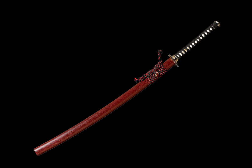 The Crimson Bamboo: Hand-Forged High Carbon Samurai Katana