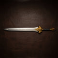 The Leonine Sovereign: Lion Head Stainless Steel King Sword