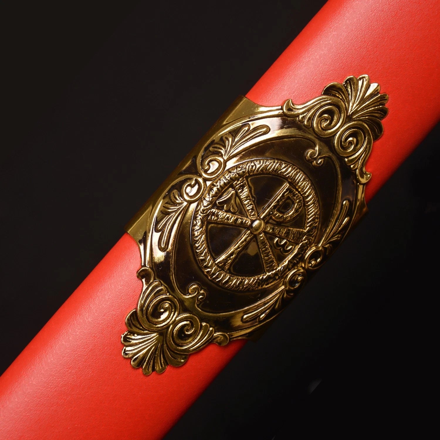 The Scarlet Centurion: Red Carbon Steel Roman Sword
