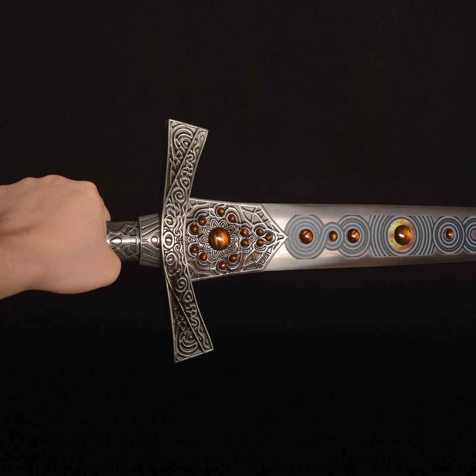 The Michaela Aegis: Stainless Steel Knight Sword