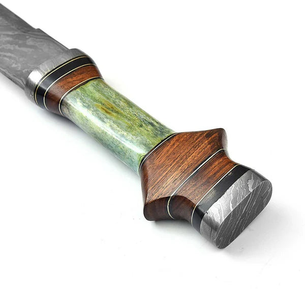 The Northman’s Legacy: Hand-Forged Damascus Steel Viking Sword