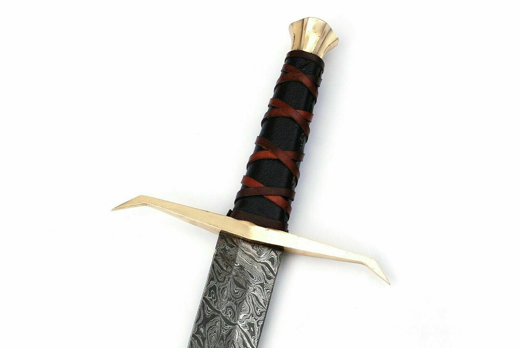 The Aesir's Wrath: Hand-Forged Damascus Viking Sword