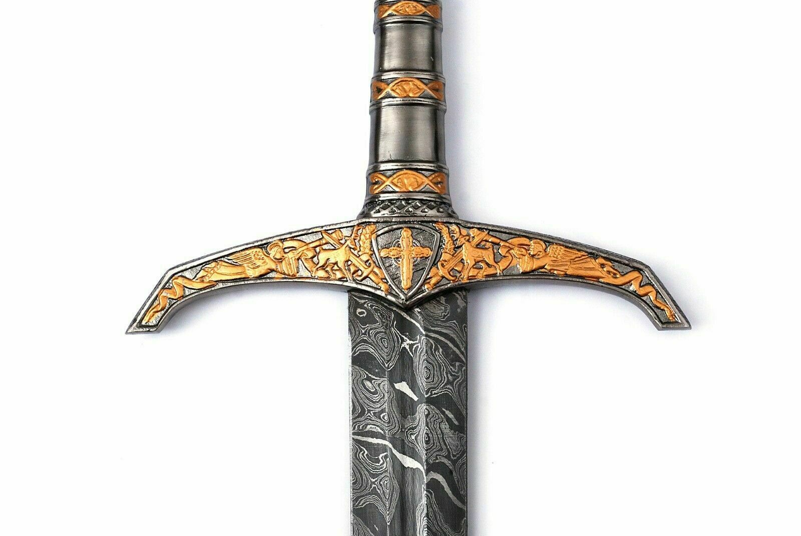 The Valkyrie's Honor: Damascus Steel Hand-Forged Sword