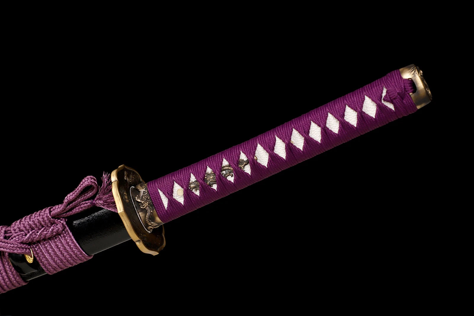 The Dragon’s Breath: Clay-Tempered T10 Katana with Brass Dragon Tsuba