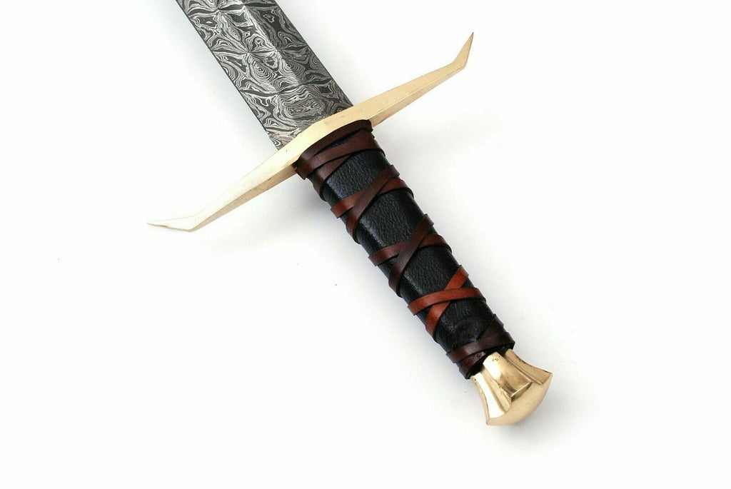 The Aesir's Wrath: Hand-Forged Damascus Viking Sword
