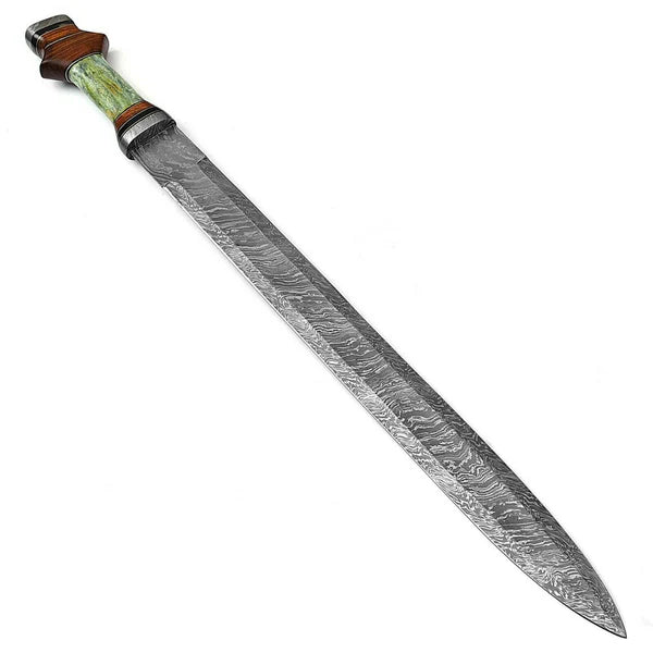 The Northman’s Legacy: Hand-Forged Damascus Steel Viking Sword