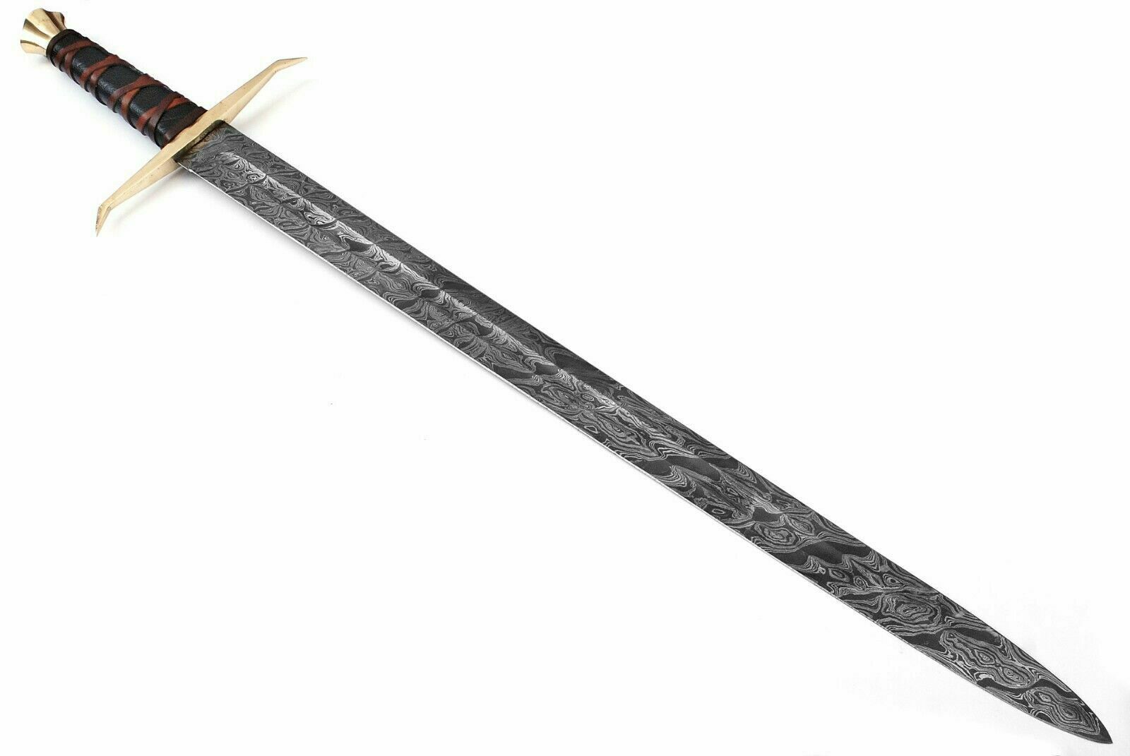 The Aesir's Wrath: Hand-Forged Damascus Viking Sword