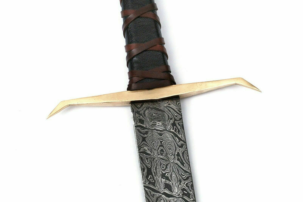 The Aesir's Wrath: Hand-Forged Damascus Viking Sword