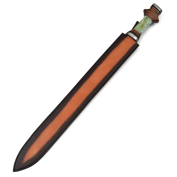 The Northman’s Legacy: Hand-Forged Damascus Steel Viking Sword