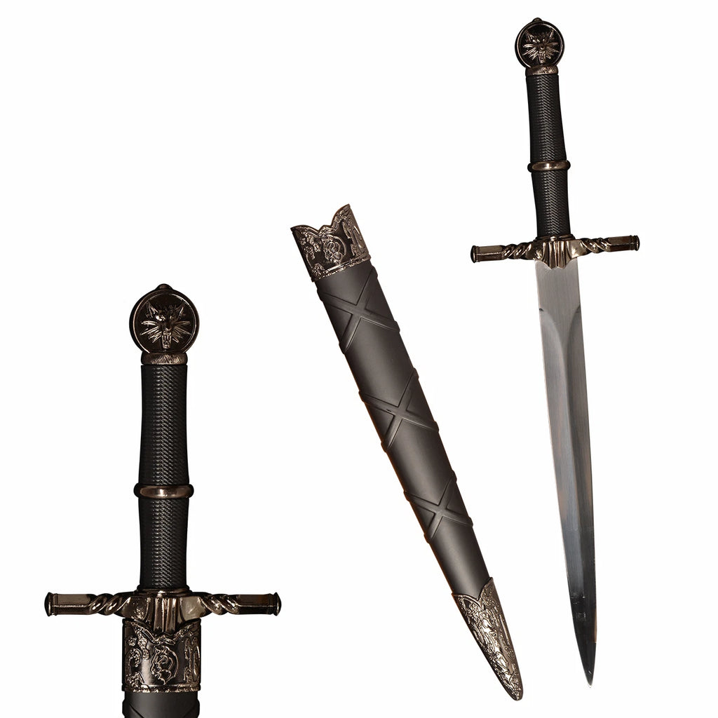 The Obsidian Shard: Black Stainless Steel Mini Short Sword