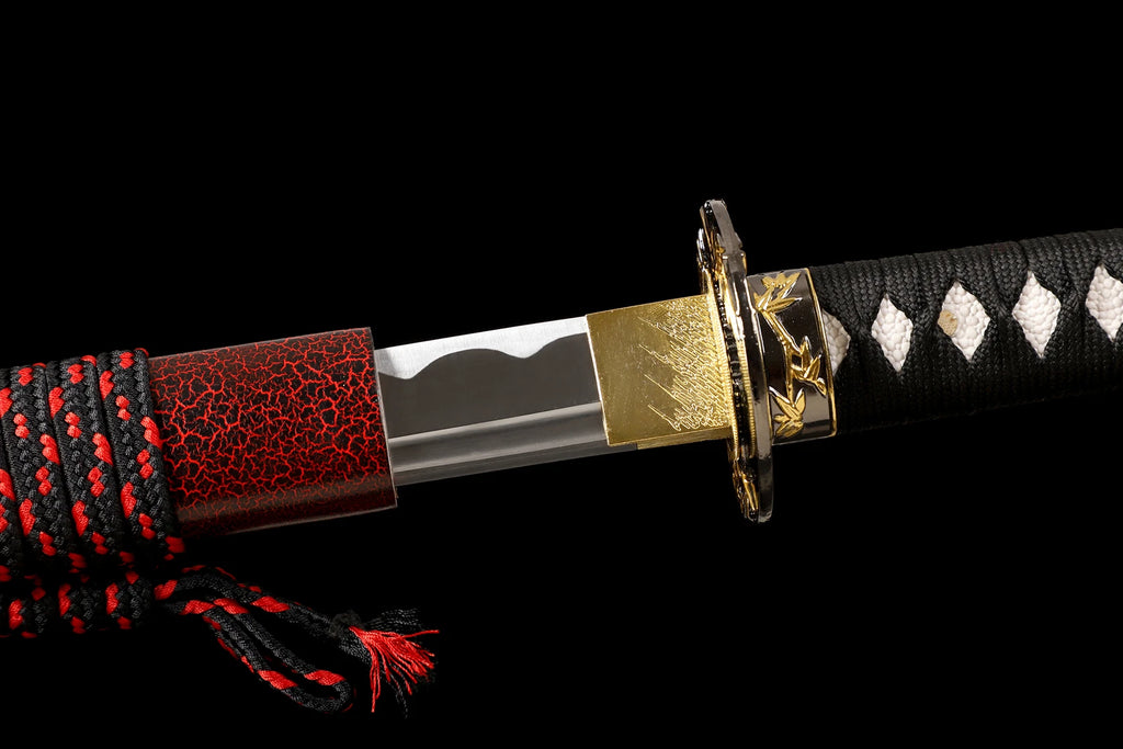 The Crimson Bamboo: Hand-Forged High Carbon Samurai Katana