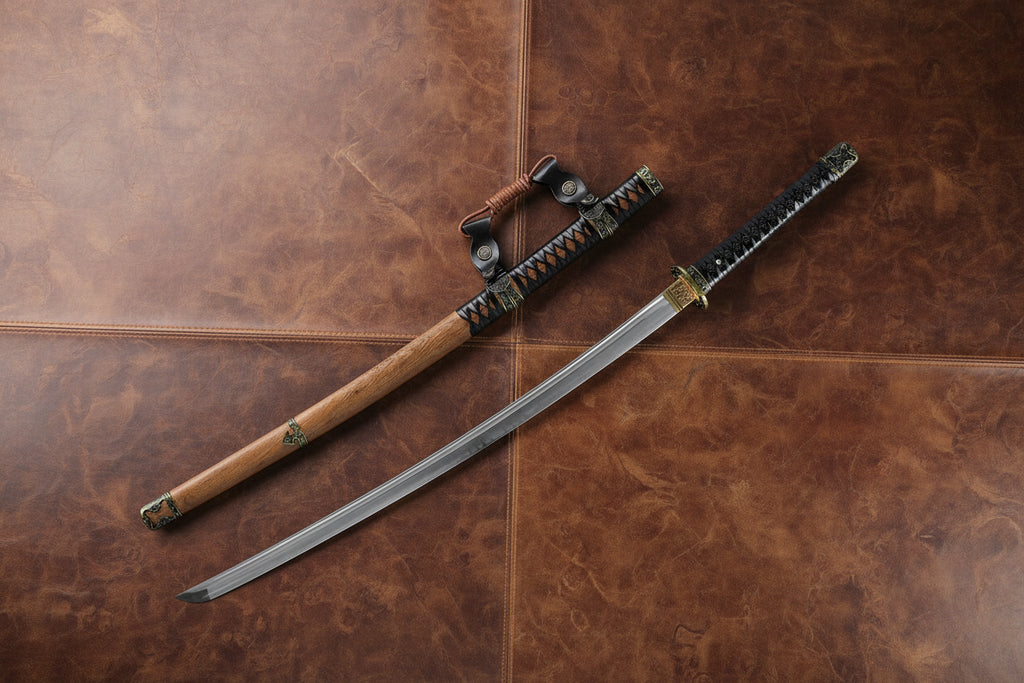 The Serpent’s Whisper: Hand-Forged T10 Steel Katana