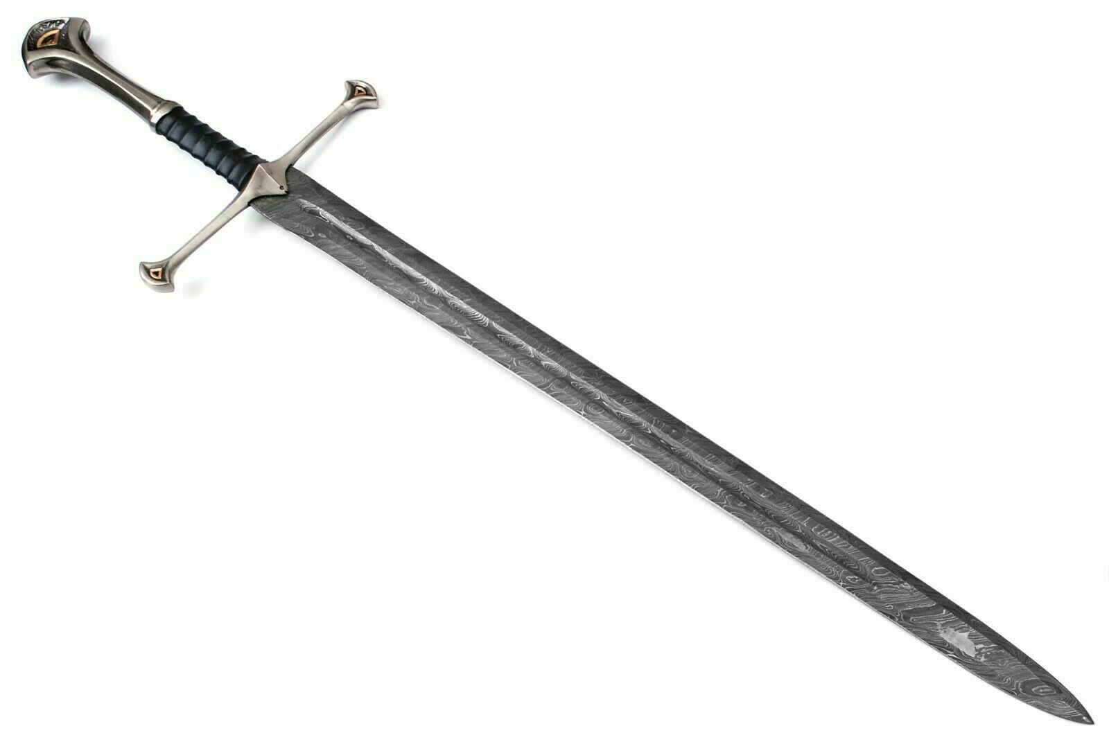 The Sovereign Vane: 352-Layer Damascus Steel Viking Sword