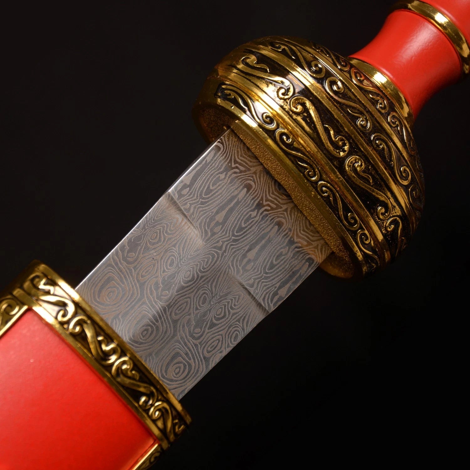 The Scarlet Centurion: Red Carbon Steel Roman Sword
