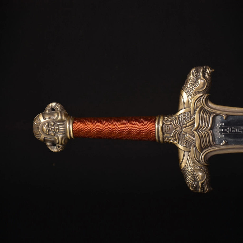 The Cimmerian Anthem: Inscribed Stainless Steel Barbarian Sword