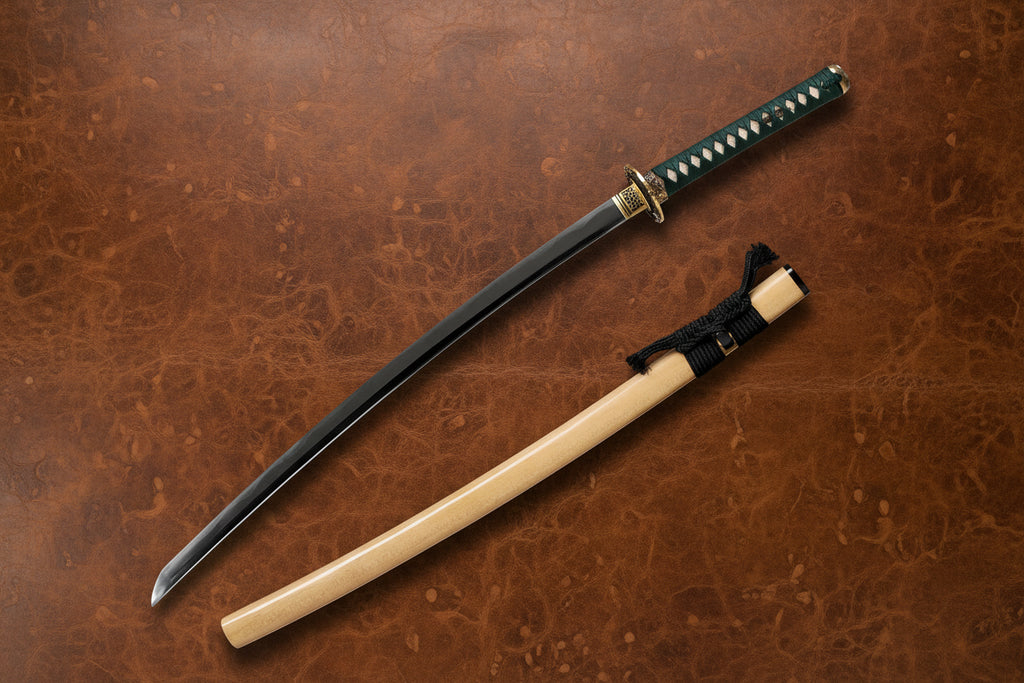 The Silent Shogun: Hand-Polished Clay Tempered Samurai Katana