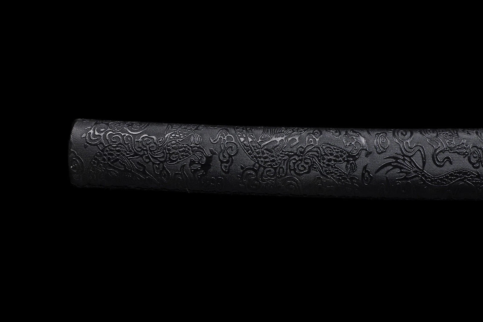 The Obsidian Ripple: Hand-Forged Damascus Folded Steel Samurai Katana