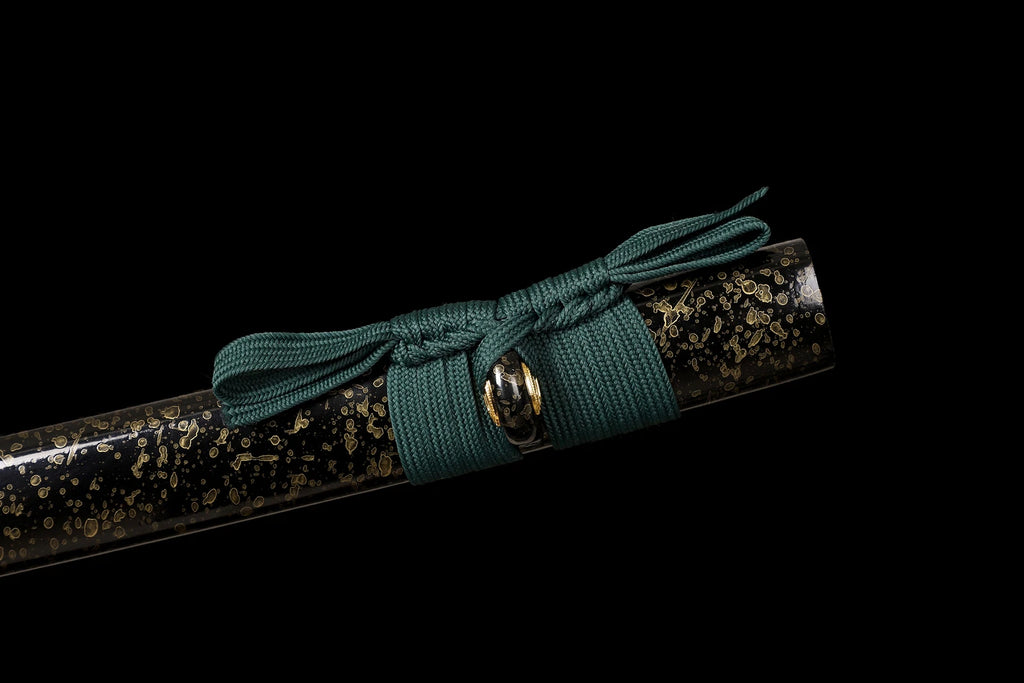 The Serpent’s Coil: Damascus Folded Steel Samurai Katana