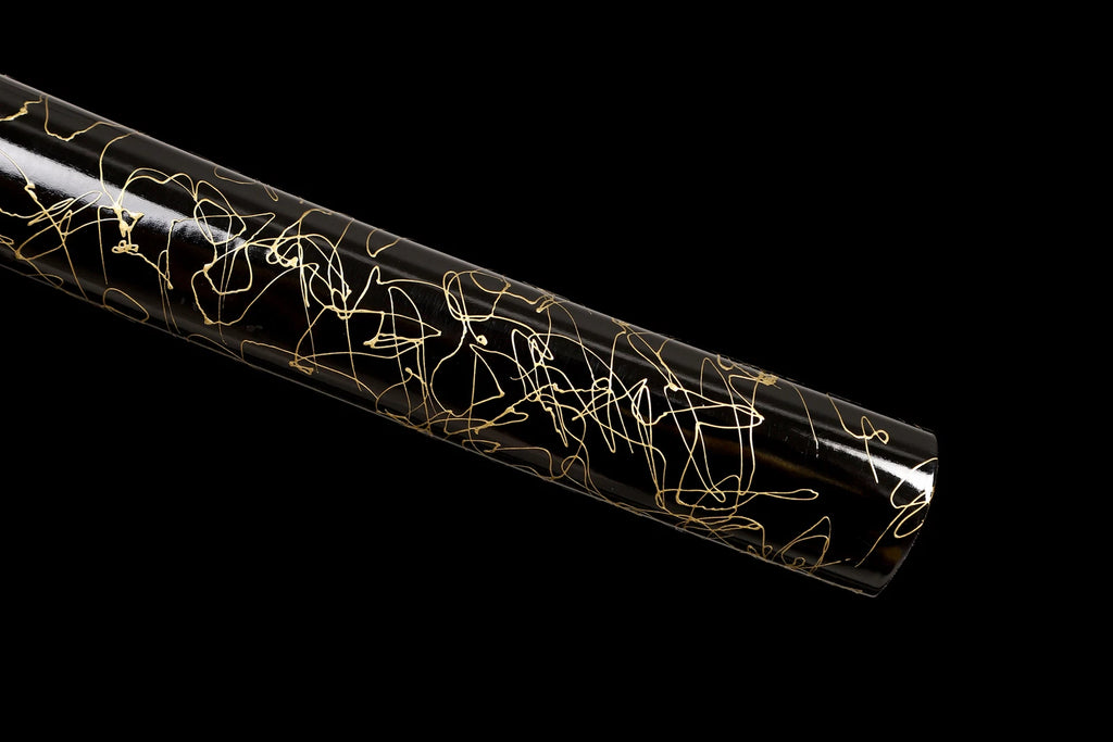 The Golden Dragon: Hand-Forged 1095 High Carbon Gold Blade Katana
