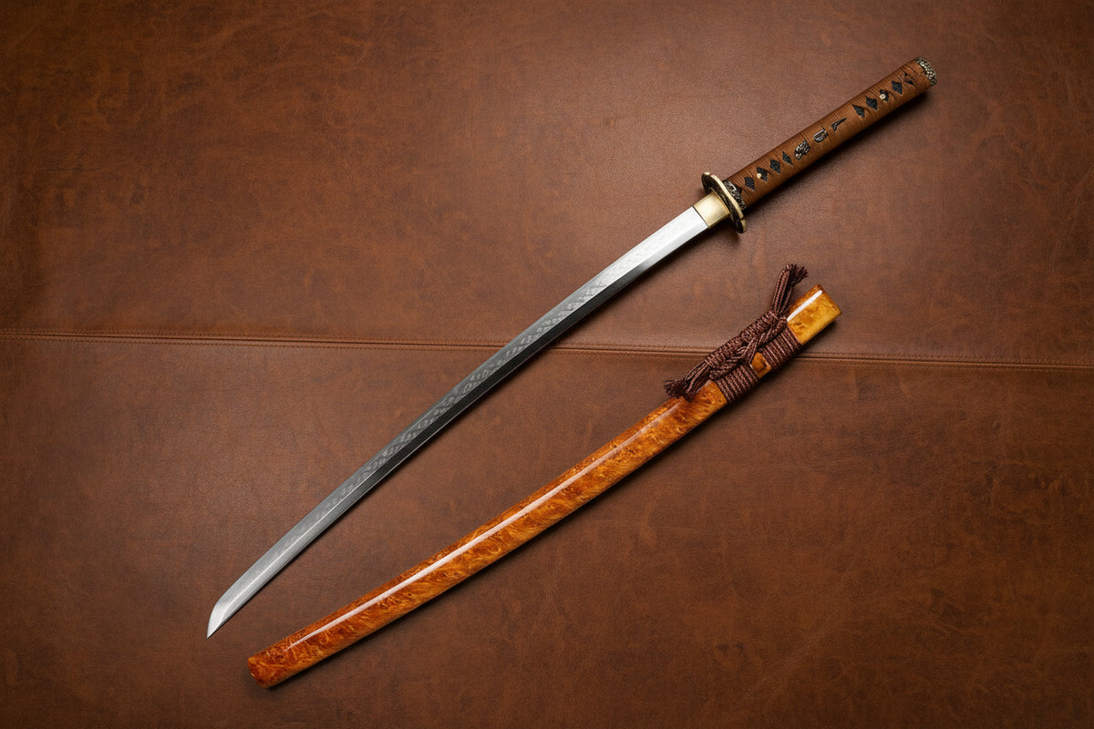The Shogun’s Legacy: Clay-Tempered Steel Samurai Katana