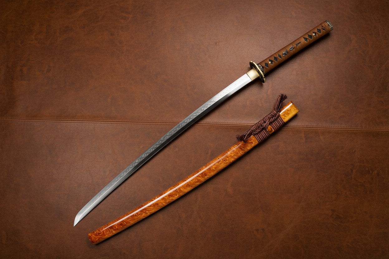The Shogun’s Legacy: Clay-Tempered Steel Samurai Katana