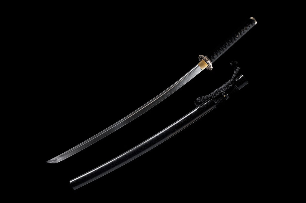 The Imperial Sentinel: Clay-Tempered with Brass Tsuba Samurai Katana