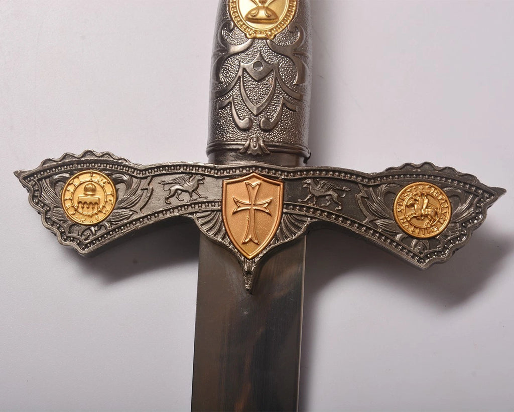 The Templar Radiance: Red Cross Stainless Steel Crusader Sword