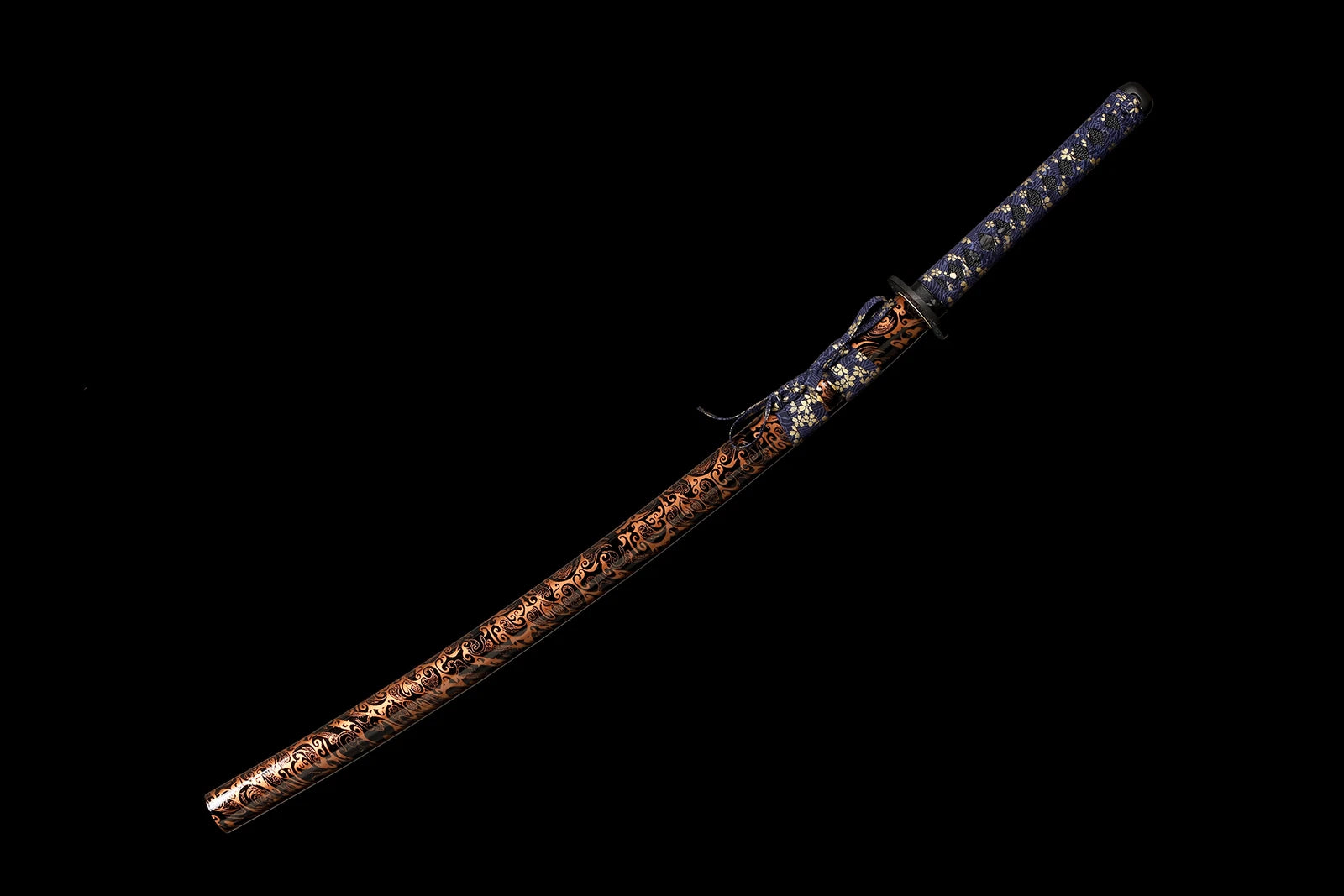 The Ember of Muspell: Damascus Folded Steel Samurai Katana