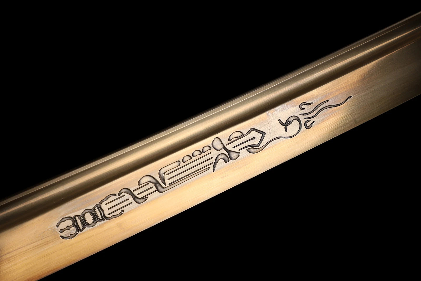 The Gilded Shogun: Hand-Forged 1095 High Carbon Gold Blade Katana