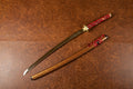 The Gilded Shogun: Hand-Forged 1095 High Carbon Gold Blade Katana