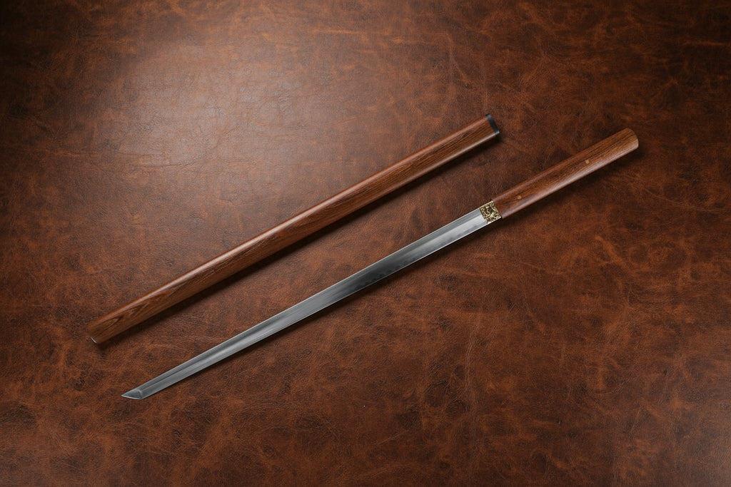 The Hidden Shade: Clay-Tempered Shirasaya Samurai Katana