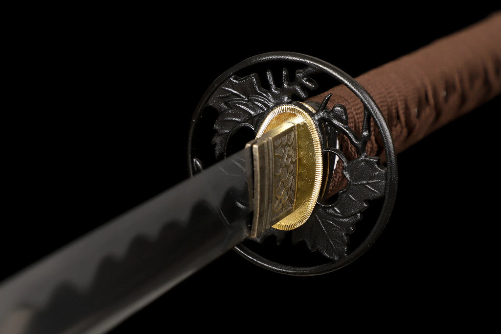The Midnight Oak: Hand-Forged High Carbon Samurai Katana
