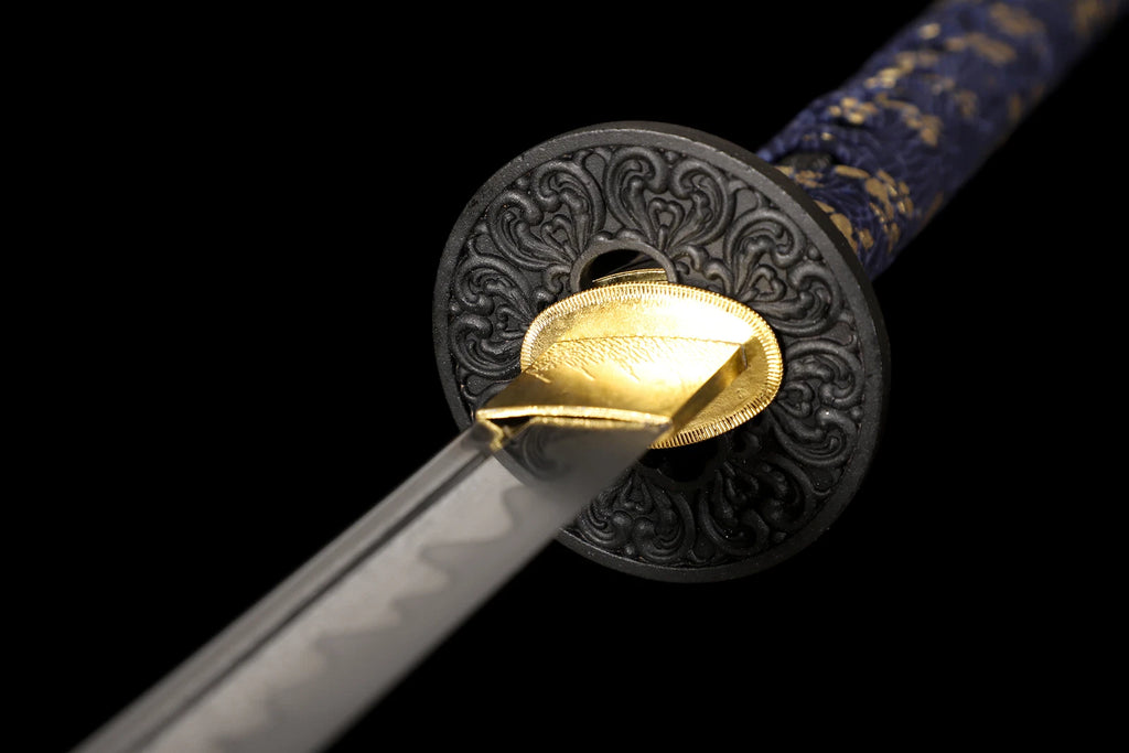 The Ember of Muspell: Damascus Folded Steel Samurai Katana