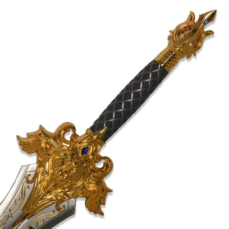 The Leonine Sovereign: Lion Head Stainless Steel King Sword
