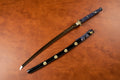 The Water Cloud Shogun: Hand-Forged 1095 High Carbon Gold Blade Katana