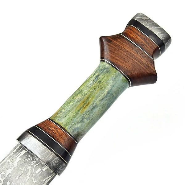 The Northman’s Legacy: Hand-Forged Damascus Steel Viking Sword