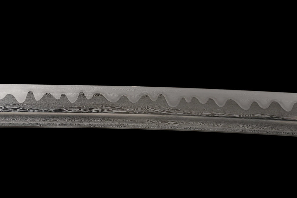 The Ember of Muspell: Damascus Folded Steel Samurai Katana