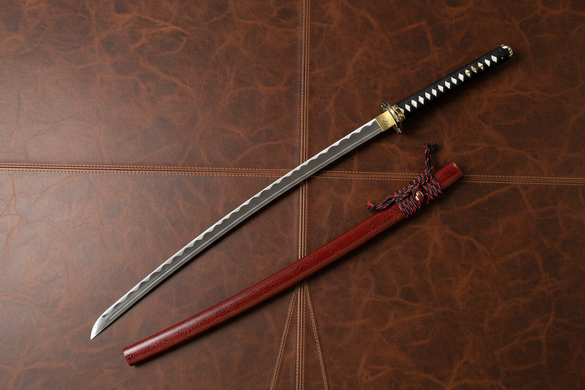 The Crimson Bamboo: Hand-Forged Samurai Katana