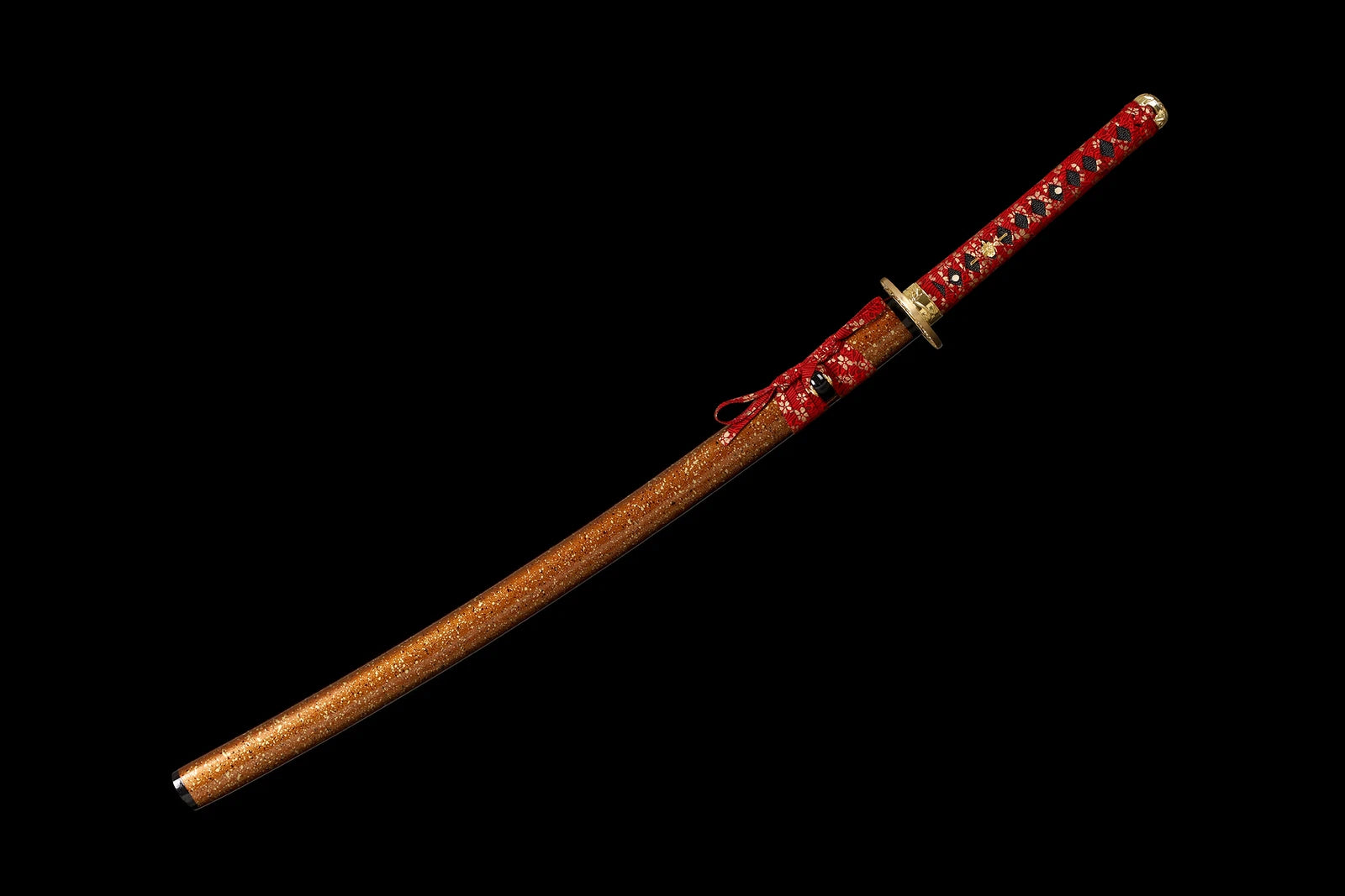 The Gilded Shogun: Hand-Forged 1095 High Carbon Gold Blade Katana