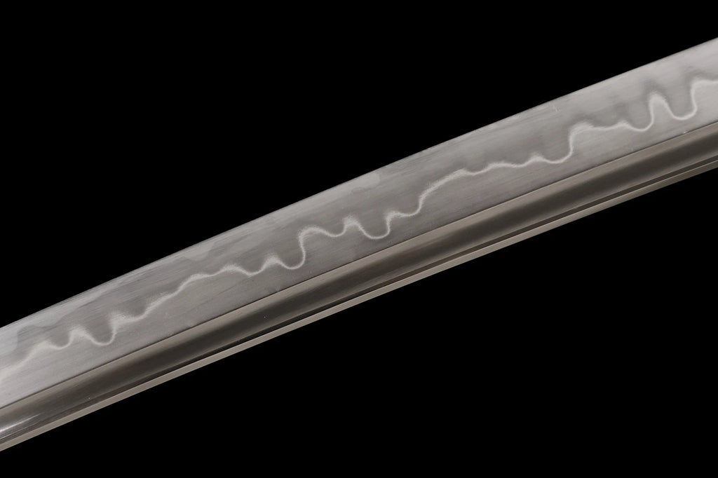 The Crimson Blossom: Clay-Tempered Choji Hamon Samurai Katana