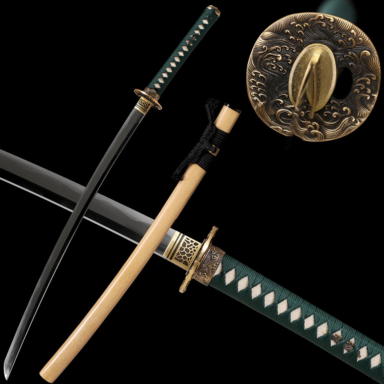 The Silent Shogun: Hand-Polished Clay Tempered Samurai Katana
