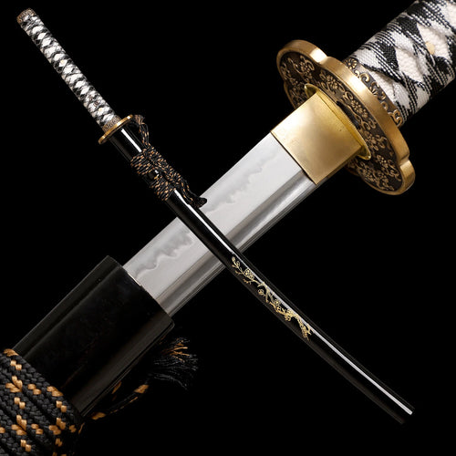 The Crimson Blossom: Clay-Tempered Choji Hamon Samurai Katana
