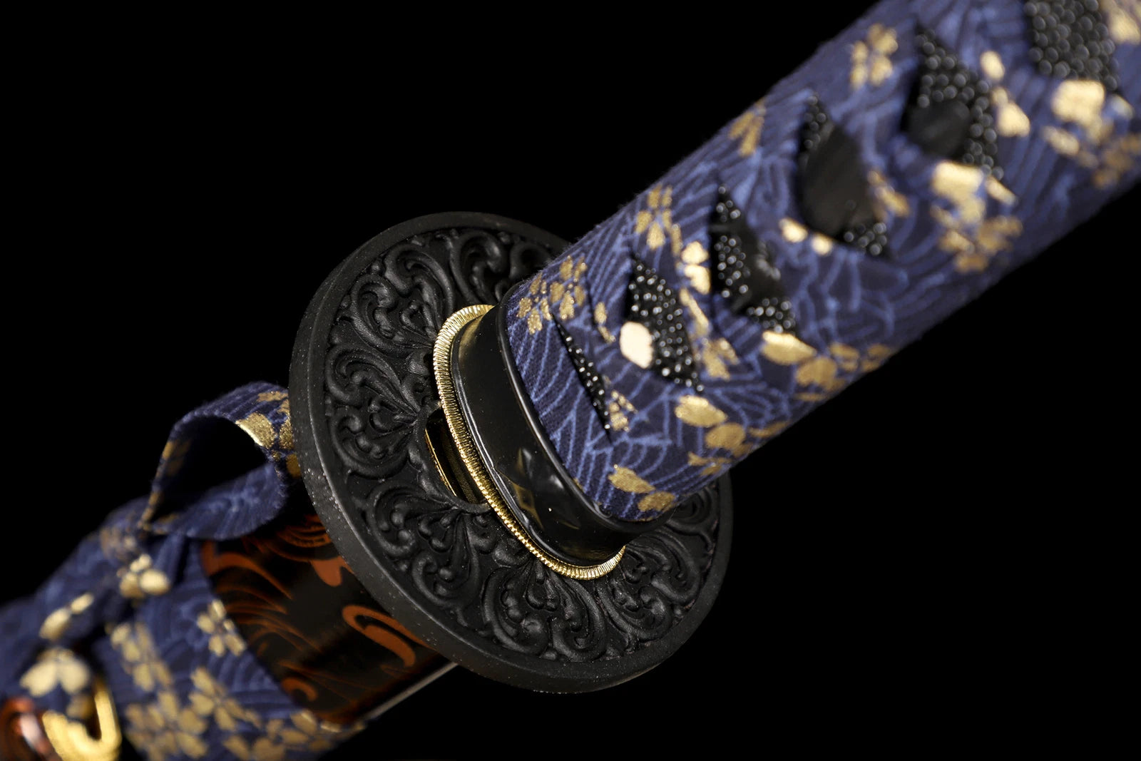 The Ember of Muspell: Damascus Folded Steel Samurai Katana