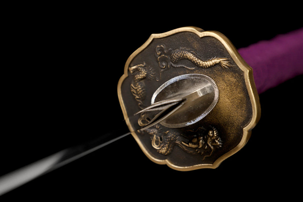 The Dragon’s Breath: Clay-Tempered T10 Katana with Brass Dragon Tsuba