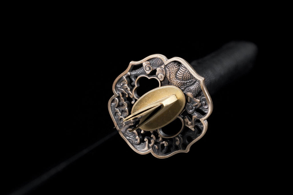 The Imperial Sentinel: Clay-Tempered with Brass Tsuba Samurai Katana
